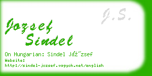 jozsef sindel business card